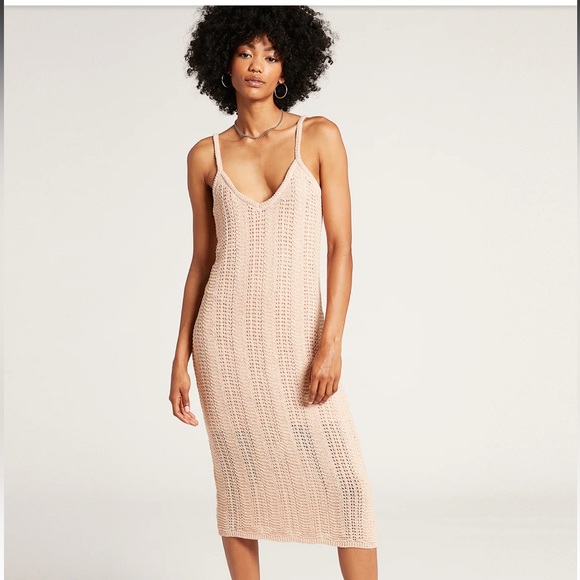 CROCHET ALL DAY MIDI DRESS - MUSHROOM - Picture 3 of 7